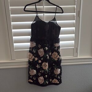 Club Monaco Sheer Top and Floral Dress - 2